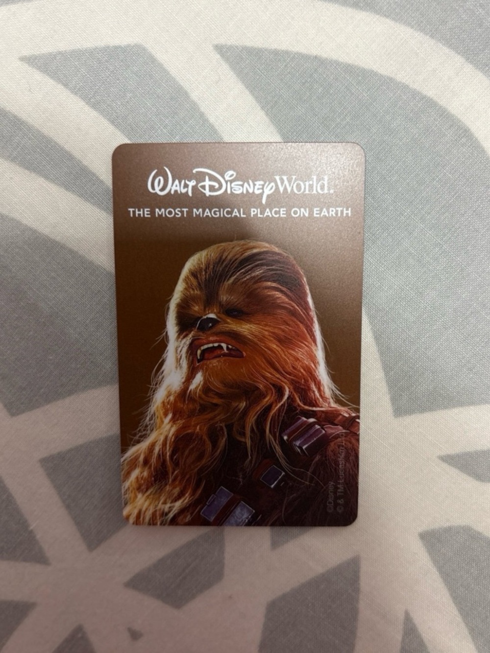 Walt Disney World Chewbacca Expired Admission Card